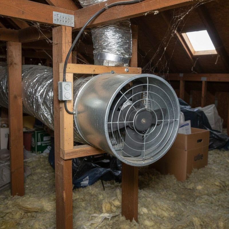 Attic Fan Installation detail