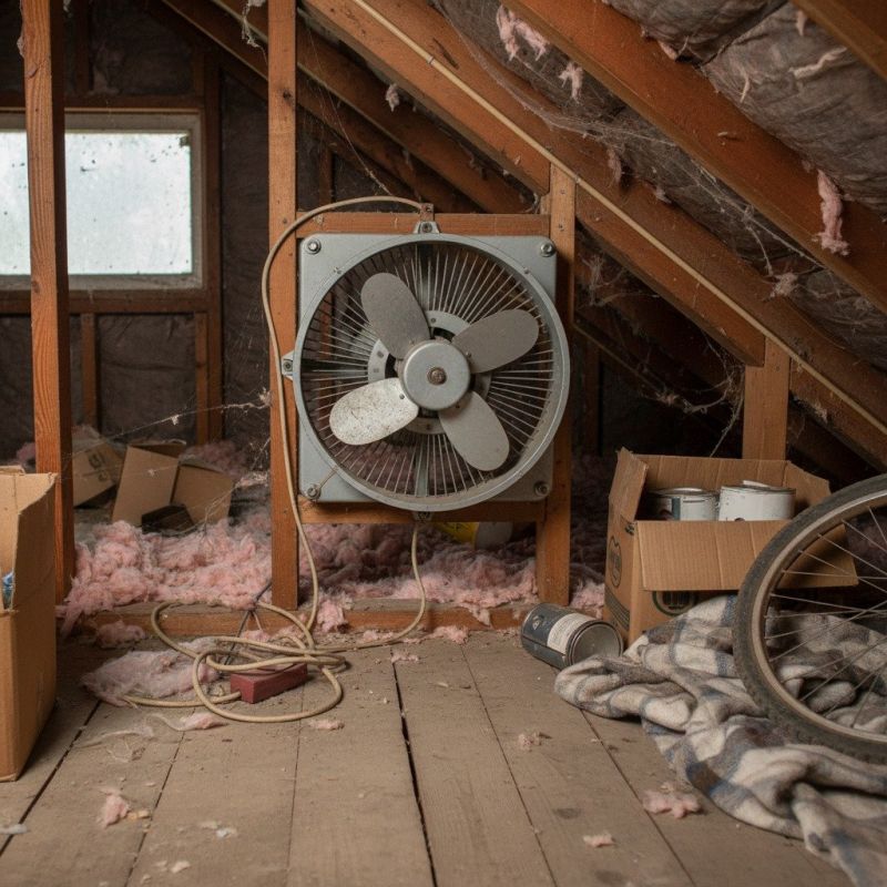Attic Fan Installation detail