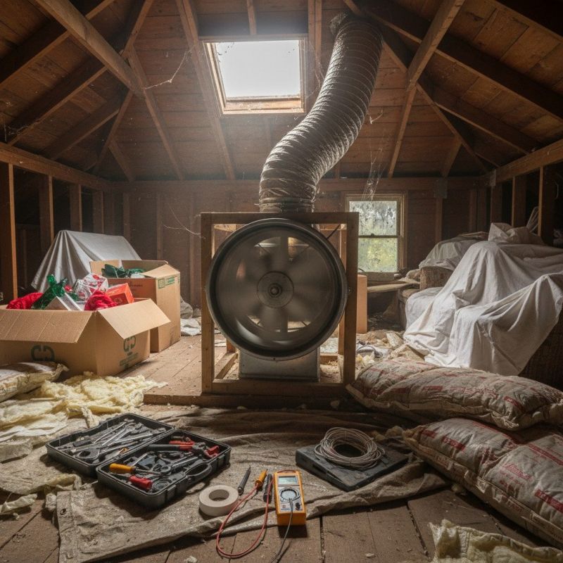 Attic Fan Repair detail