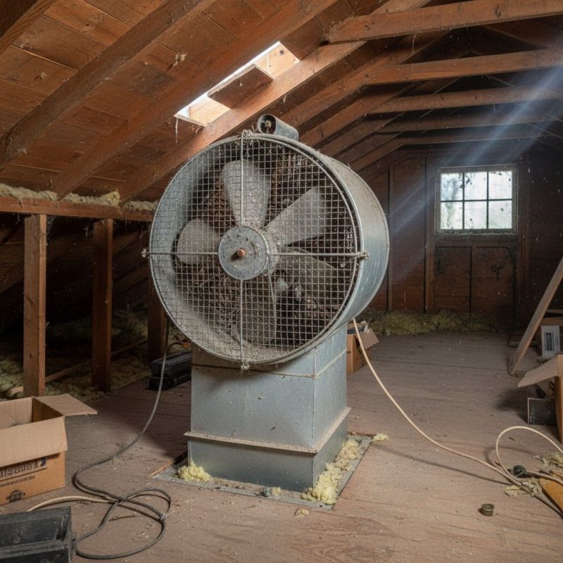 Whole House Fan Installation detail